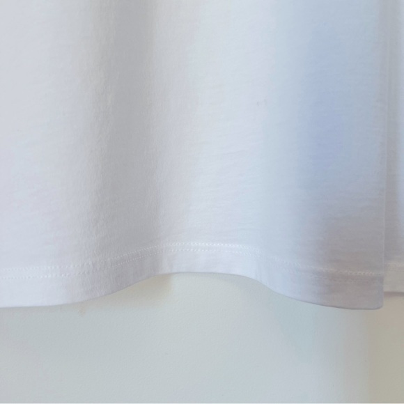 Peruvian Connection Pure White Stag Folklore Long Sleeve Cotton Tee Transitional - Picture 6 of 8